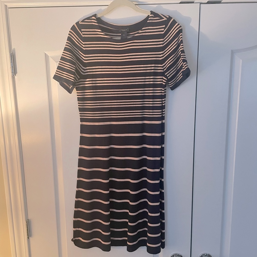 Ann Taylor short sleeved knit A-line dress